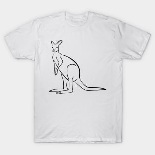 Stick figure Kangaroo T-Shirt